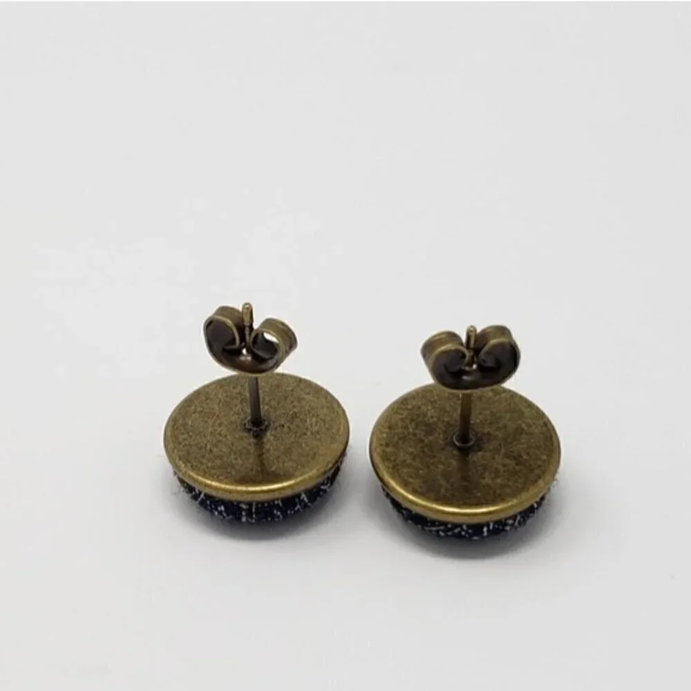 New Handmade | Upcycled Button Stud Earrings